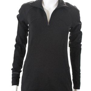 Lululemon black ruched pullover jacket 6 top